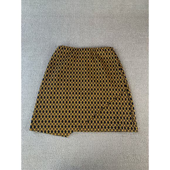 Cabi Standout Kensinggton Proper Blazer & Skirt Set Gold Navy Medallion Small - Picture 11 of 15